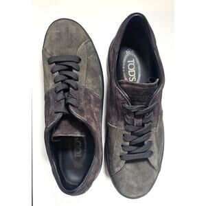 Tods Suede Lowtop Colorblock Sneakers Shoes - Made in Italy  Men Sz 8, Women 9.5